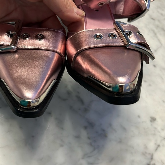 Free People Jeffrey Campbell Leather Hendrix Heels in Pink Size 6 NEW R… - Picture 9 of 16